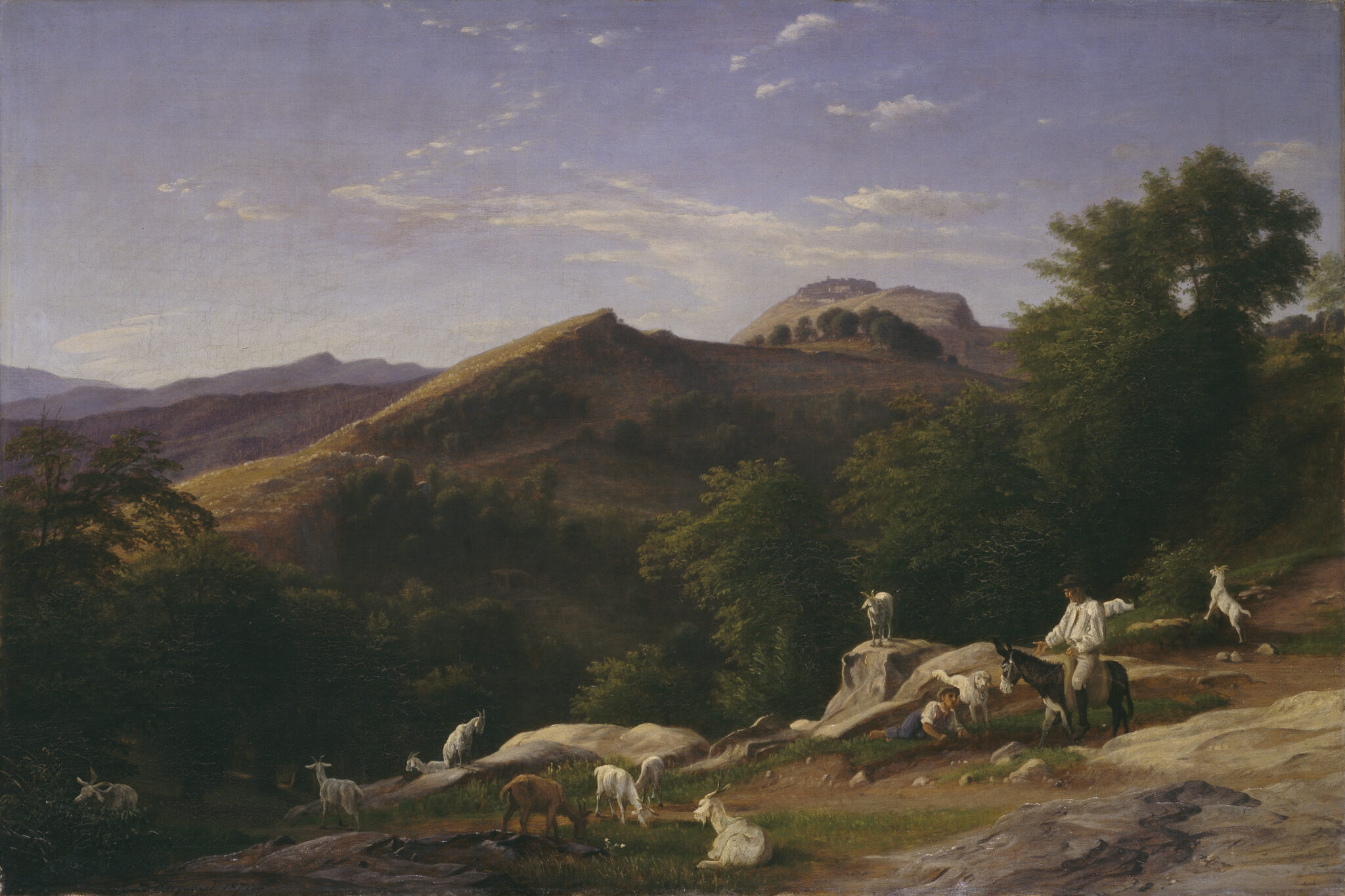 Fig. 6: P.C. Skovgaard, ”Italiensk landskab ved Olevano”, 1870. Olie på lærred, 67 x 102 cm. Ny Carlsberg Glyptotek, inv.nr. MIN 0946. Foto: Ny Carlsberg Glyptotek.